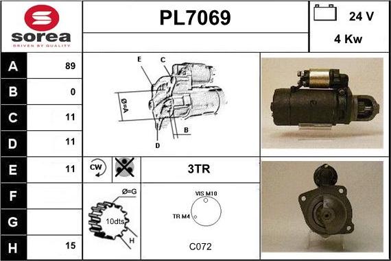Sera PL7069 - Starter car-mod.net