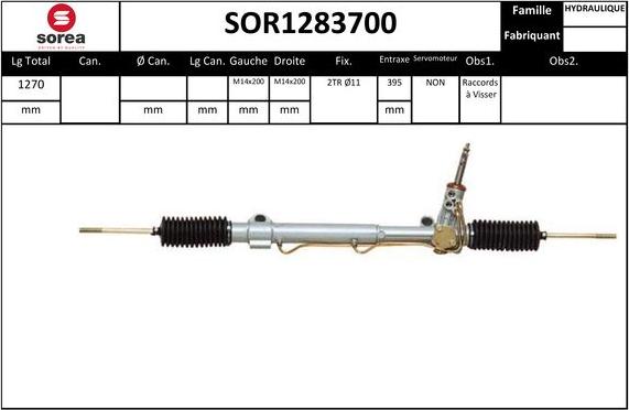 Sera SOR1283700 - Steering Gear car-mod.net
