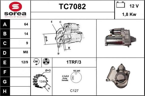 Sera TC7082 - Starter car-mod.net