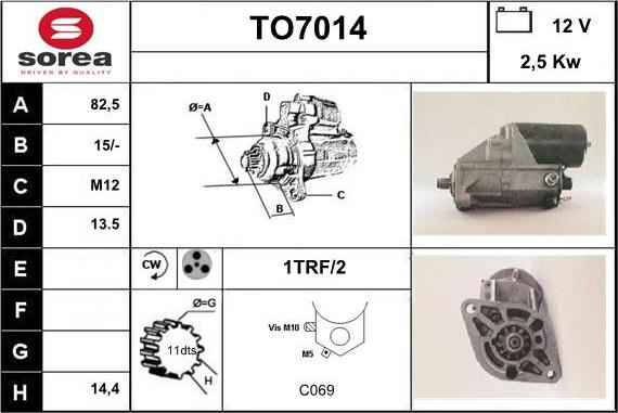 Sera TO7014 - Starter car-mod.net