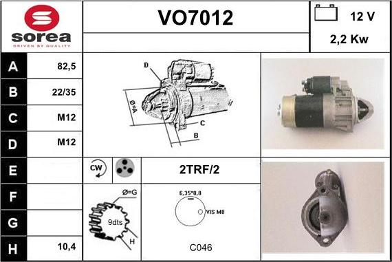 Sera VO7012 - Starter car-mod.net