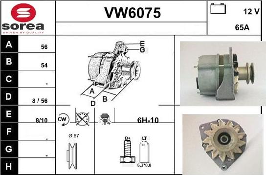 Sera VW6075 - Alternator car-mod.net
