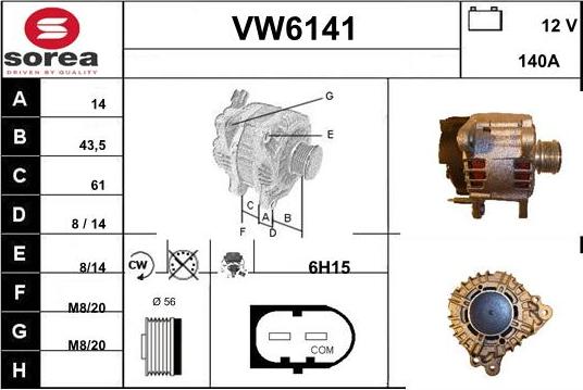 Sera VW6141 - Alternator car-mod.net