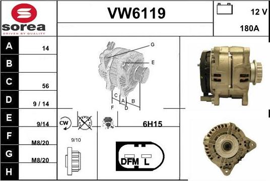 Sera VW6119 - Alternator car-mod.net