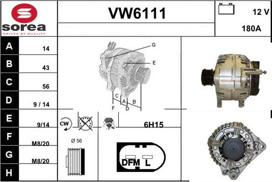 Sera VW6111 - Alternator car-mod.net