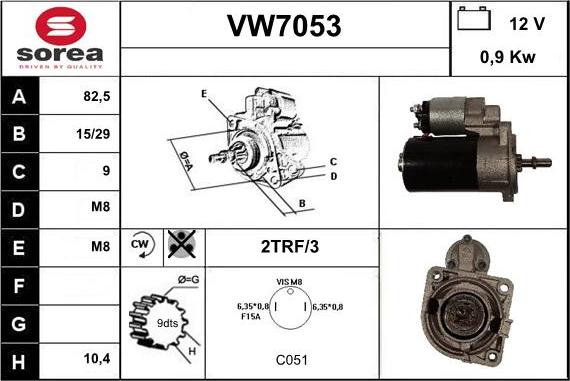 Sera VW7053 - Starter car-mod.net