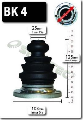 Shaftec BK4 - Bellow, drive shaft car-mod.net