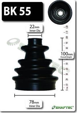 Shaftec BK55 - Bellow, drive shaft car-mod.net
