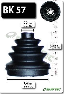 Shaftec BK57 - Bellow, drive shaft car-mod.net