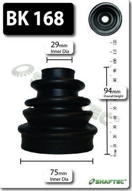 Shaftec BK168 - Bellow, drive shaft car-mod.net