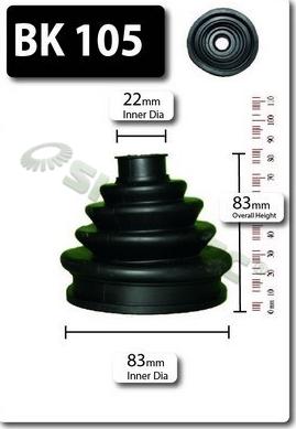 Shaftec BK105 - Bellow, drive shaft car-mod.net