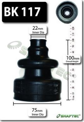 Shaftec BK117 - Bellow, drive shaft car-mod.net