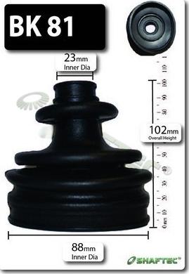 Shaftec BK81 - Bellow, drive shaft car-mod.net