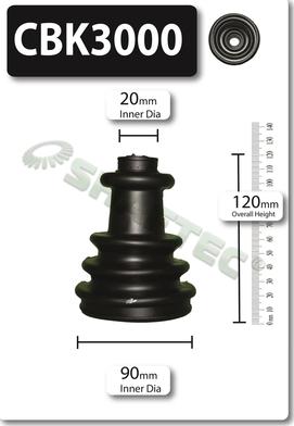 Shaftec CBK3000 - Bellow, drive shaft car-mod.net