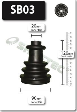 Shaftec SB03 - Bellow, drive shaft car-mod.net