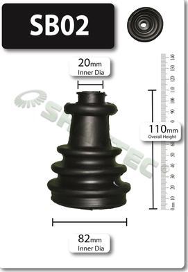 Shaftec SB02 - Bellow, drive shaft car-mod.net