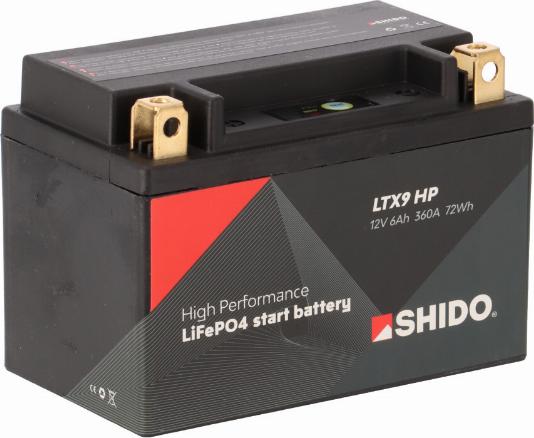 SHIDO LTX9 HP LION -S- - Starter Battery car-mod.net