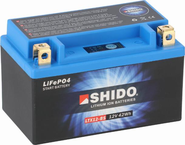 SHIDO LTX12-BS LION -S- - Starter Battery car-mod.net