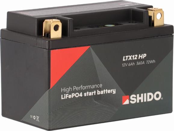 SHIDO LTX12 HP LION -S- - Starter Battery car-mod.net
