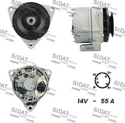Sidat A12BH0409A2 - Alternator car-mod.net