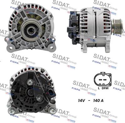 Sidat A12BH0005 - Alternator car-mod.net