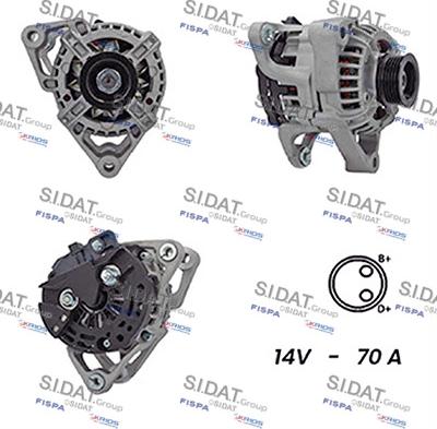 Sidat A12BH0111A2 - Alternator car-mod.net