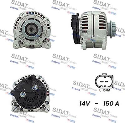 Sidat A12BH0130A2 - Alternator car-mod.net