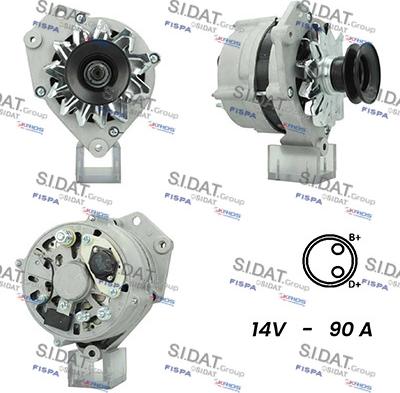 Sidat A12BH0828A2 - Alternator car-mod.net