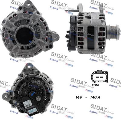 Sidat A12BH1358 - Alternator car-mod.net