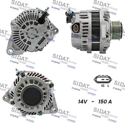 Sidat A12MH0093A2 - Alternator car-mod.net