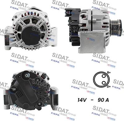 Sidat A12VA0001A2 - Alternator car-mod.net