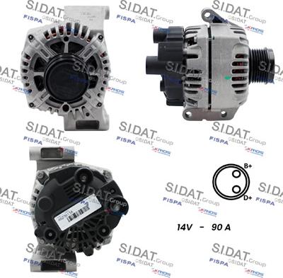 Sidat A12VA0001 - Alternator car-mod.net