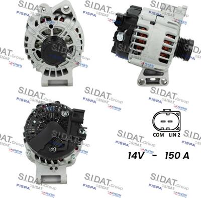 Sidat A12VA1094 - Alternator car-mod.net