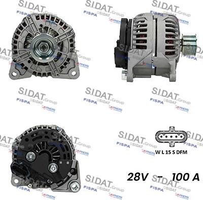 Sidat A24BH0096AS - Alternator car-mod.net