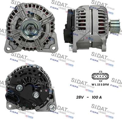 Sidat A24BH0096 - Alternator car-mod.net