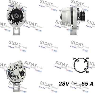 Sidat A24BH0076A2 - Alternator car-mod.net
