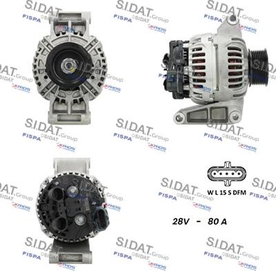 Sidat A24BH0150 - Alternator car-mod.net