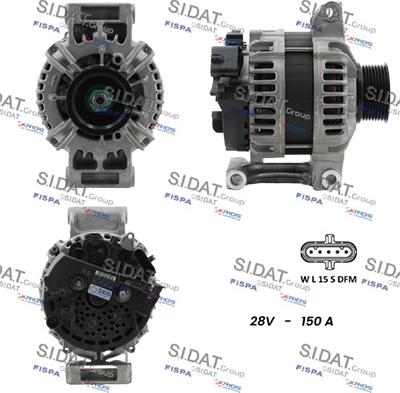 Sidat A24BH0166 - Alternator car-mod.net