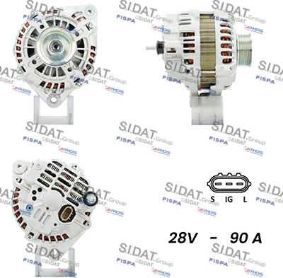 Sidat A24MH0027A2 - Alternator car-mod.net