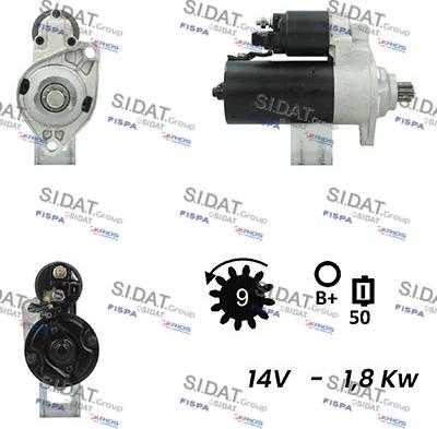 Sidat S12BH0438A2 - Starter car-mod.net