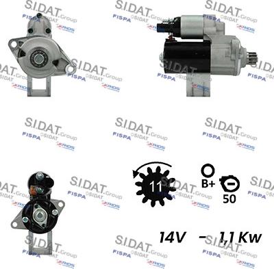 Sidat S12BH0601A2 - Starter car-mod.net