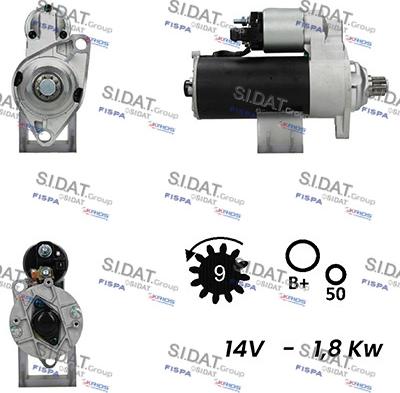 Sidat S12BH0628A2 - Starter car-mod.net