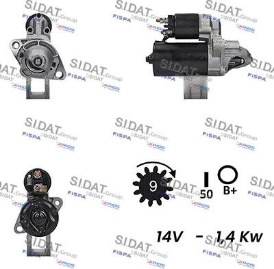 Sidat S12BH0339A2 - Starter car-mod.net