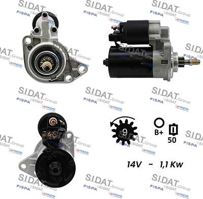 Sidat S12BH0244A2 - Starter car-mod.net