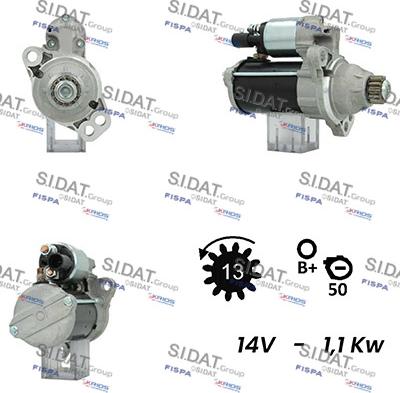 Sidat S12BH0254A2 - Starter car-mod.net