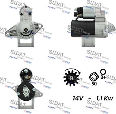 Sidat S12BH0223A2 - Starter car-mod.net