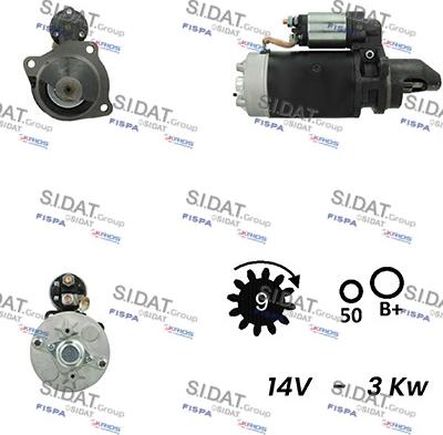Sidat S12BH0270A2 - Starter car-mod.net