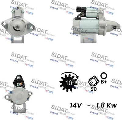 Sidat S12DE0526A2 - Starter car-mod.net