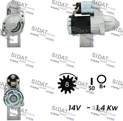 Sidat S12MH0328 - Starter car-mod.net