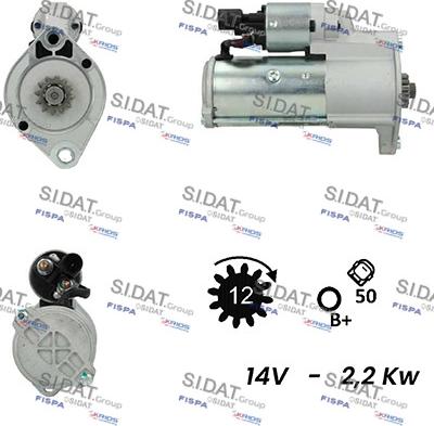 Sidat S12VA0178A2 - Starter car-mod.net